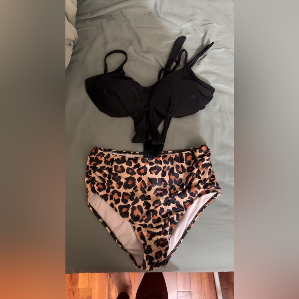 2 piece high waisted suit